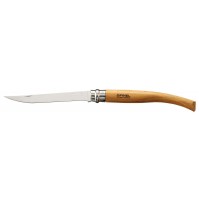 Opinel N°12 Slim Line Stainless Steel Pocket Filleting Knife with beechwood handle